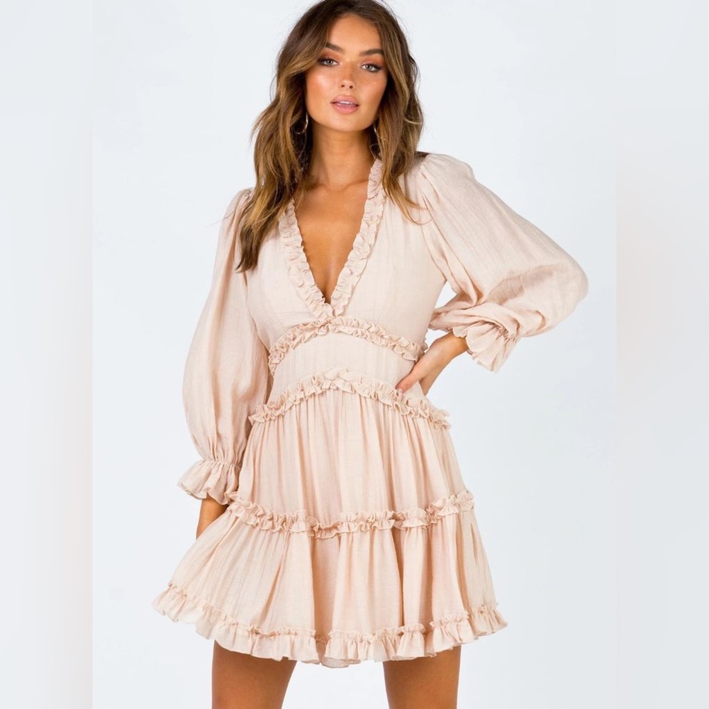 Princess Polly Melina Mini Long Sleeve Dress Size 0
